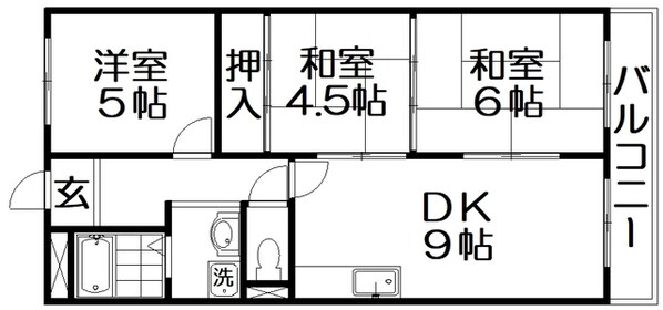 八坂一番館の物件間取画像